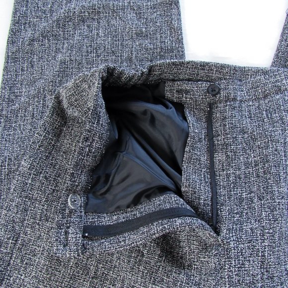 VICTOR COSTA Vintage Designer Essential High Waist Trousers in Heathered Gray-6 - Picture 5 of 10